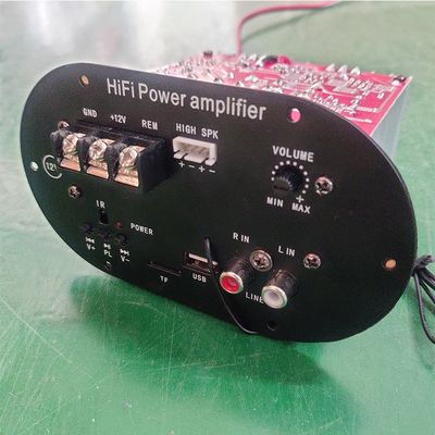 Carte d'amplificateur de voiture à tube de caisson de basses 50W avec Bluetooth 5.0 et carte TF/lecture USB