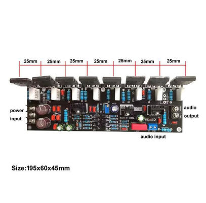 Carte amplificateur de puissance 400 W 2.0 canaux avec transistor Toshiba pour l'amélioration audio