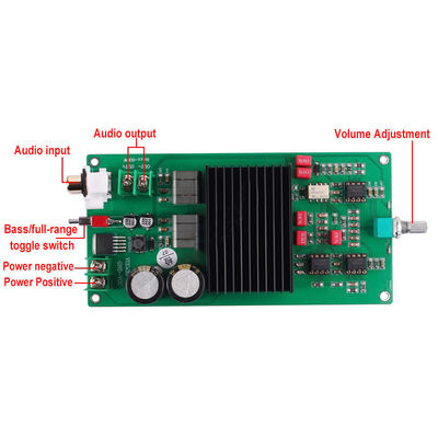 Plaque d'amplificateur numérique de 600 W avec puce TPA3255 pour systèmes audio professionnels à 2,0 canaux