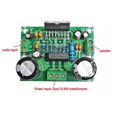 Plaque d'amplificateur mono de 100 W avec double alimentation AC12-32 V pour 2 canaux