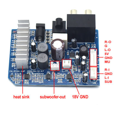 Carte d'amplificateur de caisson de basses numérique TPA3110, 8-24V, 2x15W, pour 2.0 canaux