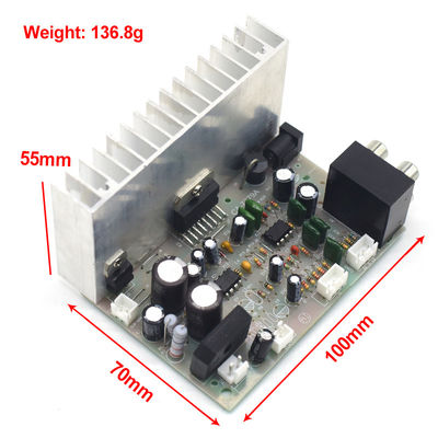 Tableau d'amplificateur de subwoofer numérique professionnel 2*38W AC/DC 12V avec TDA7379