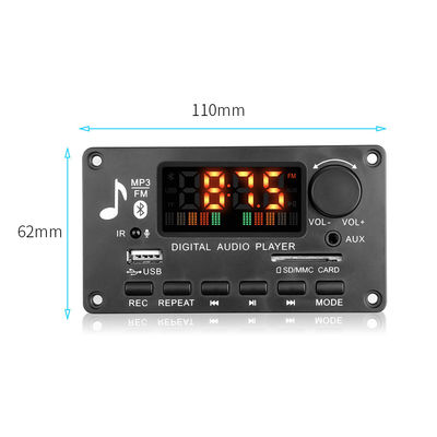 Plaque mère d'amplificateur de voiture à module Bluetooth haute puissance 2x40W avec prise en charge du format audio APE et une autonomie de la batterie de plus de 20 heures