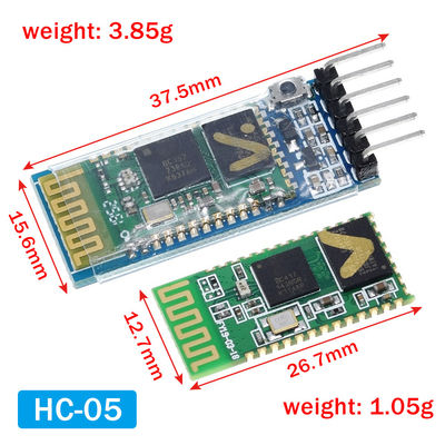 Module Bluetooth sans fil HC-05 HC-06 Émetteur-récepteur RF avec 2.4G Fréquence 3.3V Niveau TTL et Convertisseur UART de portée de 10 mètres