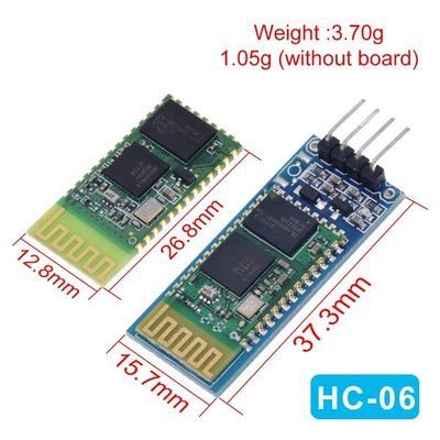 Module Bluetooth sans fil HC-05 HC-06 Émetteur-récepteur RF avec 2.4G Fréquence 3.3V Niveau TTL et Convertisseur UART de portée de 10 mètres