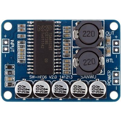 Module d'amplificateur de puissance numérique de 35 W TDA8932 carte audio avec tension de travail DC 10-30V et haut rendement