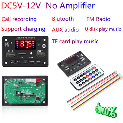 Module de lecteur MP3 sans fil BT 5.0 avec 6-12V CC et support audio sans perte pour les systèmes audio automobiles
