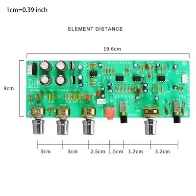 Carte d'amplificateur de puissance double série AC, préampli DX338A avec double Circuit de tonalité linéaire de classe AA 12V et commutateur de volume égal