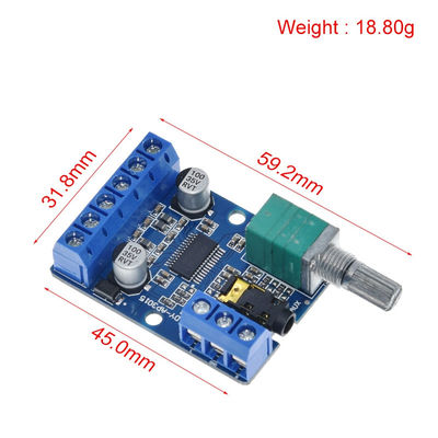 30Wx2 carte d'amplificateur numérique stéréo haute puissance avec alimentation 12V/24V pour projets audio DIY