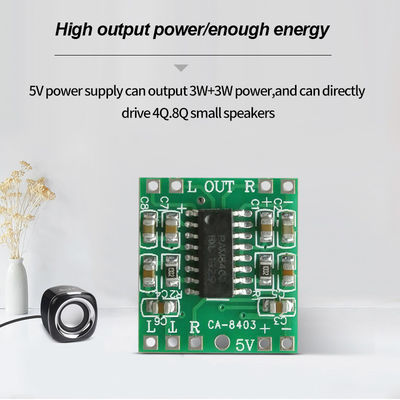 2*3W DC 5V ultra-petite carte d'amplificateur audio PMA8403 de classe D pour mini haut-parleurs