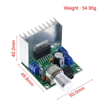 Carte d'amplificateur de puissance à double canal TDA7297 12V avec sortie 15W + 15W et conception sans bruit