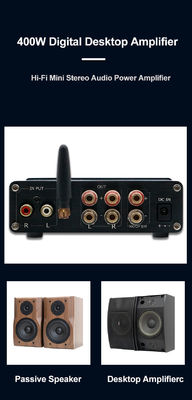 Amplificateur d'alimentation audio à domicile de 100 W*2+200 W avec Bluetooth 5.0 et 2.1 Channel Mini HiFi Stéréo Classe D Amplificateur numérique