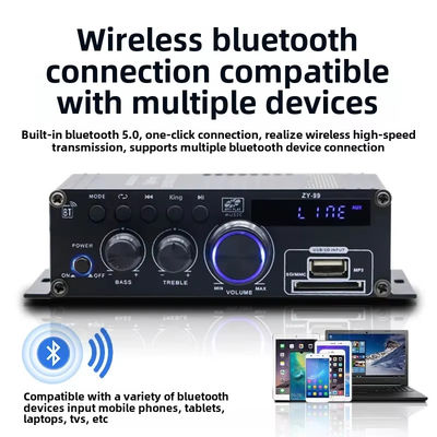 Amplificateur de puissance à double canal de 120 W avec équilibreur pour audio stéréo HiFi