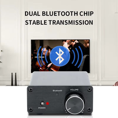 TPA3116 Amplificateur numérique 100W Stéréo HiFi de classe D avec Bluetooth 5.0 et boîtier en alliage d'aluminium