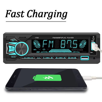 Stéréo universel 60Wx4 pour voiture avec lecteur MP3 et lecteur FM et entrée AUX USB/SD