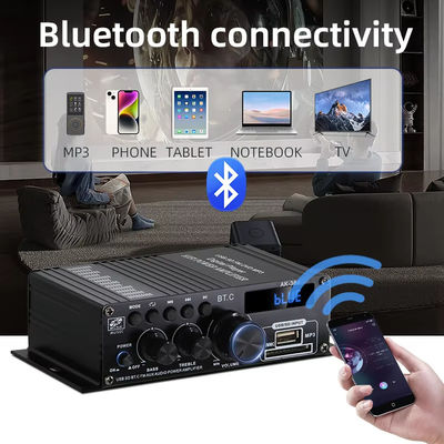 Amplificateur audio Bluetooth v5.0 2.0 canaux AK-380 avec puissance de sortie 100-300W pour cinéma maison