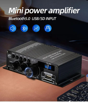 Amplificateur audio Bluetooth v5.0 2.0 canaux AK-380 avec puissance de sortie 100-300W pour cinéma maison