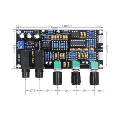 XH-M273 PT2399 carte de préamplificateur numérique 12-24V CC avec fréquence stéréo pour contrôle de microphone karaoké