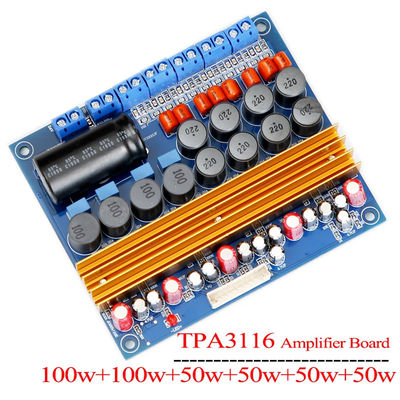 Carte amplificateur numérique TPA3116D 5.1 canaux classe D 100W + 100W + 4*50W pour haut-parleurs puissants