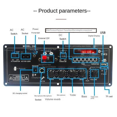 Plaque de circuits imprimés rechargeable 12V avec moule privé