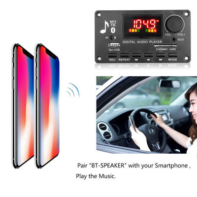 Planche d'amplificateur de 80 W Bluetooth 5.0 MP3 Décodage de carte avec DC 5V-26V Power Range pour l'audio de voiture