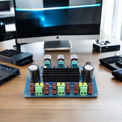 2.1 Plaque d'amplificateur numérique Bluetooth 5.0 à 100 W + 2x50 W de puissance élevée