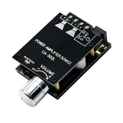 ZK-502L carte d'amplificateur numérique à 2,0 canaux Amplificateur HIFI de cinéma à domicile avec BT5.0 50WX2 carte stéréo en matériau métallique ZK-502L