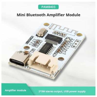 PAM8403 carte mini amplificateur Bluetooth 5V 2x3W type-C