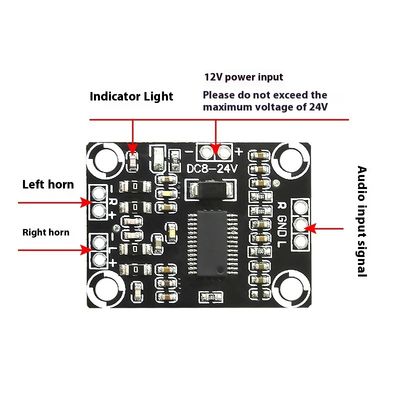 Carte amplificateur Classe D CA-3110 2x15W 8-24V DC Module stéréo