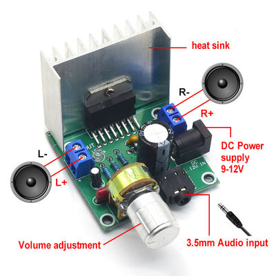 Carte amplificateur stéréo TDA7297 15W+15W 12V DC Module audio