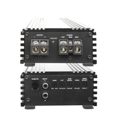 Amplificateur de puissance audio automobile de classe D RMS 2500Wrms 1 Ohm Impédance Spl Amplificateur de puissance mono avec croisement