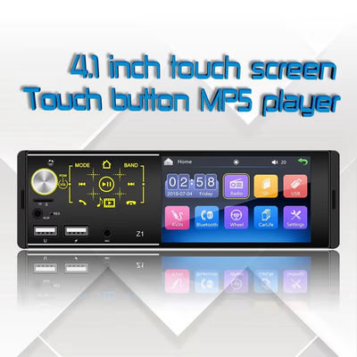 4Écran tactile HD USB double pour Bluetooth MP5 Lecteur de lumières colorées Autoradio Radio de voiture CD pour DVD VCD