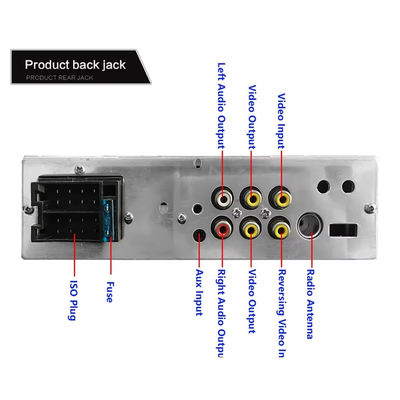 4Écran tactile HD USB double pour Bluetooth MP5 Lecteur de lumières colorées Autoradio Radio de voiture CD pour DVD VCD