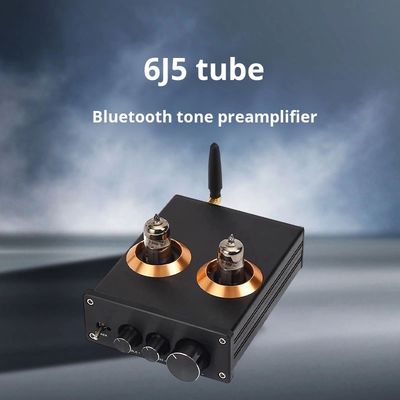 Préamplificateur de tube HIFI audiophile 6J5 QCC3034 pour BT 5.1 Amplificateur domestique sans fil avec préamplificateur à réglage de basse et de treble