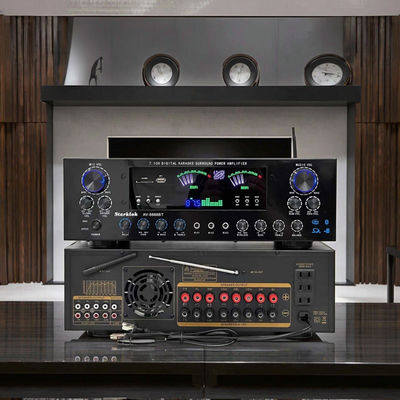 AV-8888BT Professionnel 7.1 Canal 2000W Amplificateur de cinéma à domicile ultra-haute puissance BT Système de son surround sans fil pour la maison KTV
