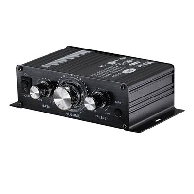 BT-888 Mini Amplificateur domestique 12V 20W+20W BT sans fil petit métal, vente chaude pour le commerce extérieur transfrontalier