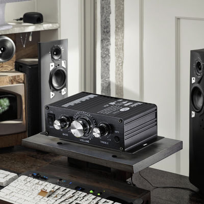 BT-888 Mini Amplificateur domestique 12V 20W+20W BT sans fil petit métal, vente chaude pour le commerce extérieur transfrontalier