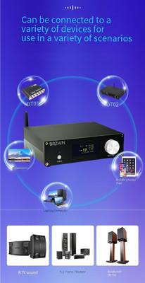 Amplificateur de puissance Home Cinéma Actif A600Y 5.1 Multicanal 5*50W+100W Réglage Indépendant Télécommande BT 5.3 Subwoofer