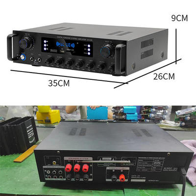 AV-628 Professionnel 5.1 Canaux 600W Amplificateur de sous-woofer coaxial pour la maison Modèle haute puissance BT Récepteur à fibre optique Transfrontalier