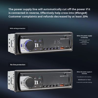 Lecteur MP3 de voiture Creatall Neutral JSD-530L avec connexion USB pour carte Bluetooth, radio, contrôle central, qualité sonore sans perte