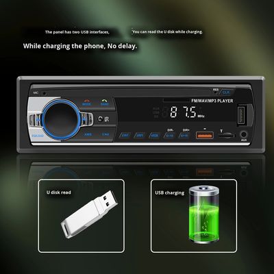 Lecteur MP3 de voiture Creatall Neutral JSD-530L avec connexion USB pour carte Bluetooth, radio, contrôle central, qualité sonore sans perte