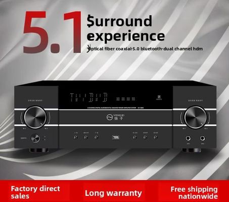 Amplificateur audio professionnel 5.1 canaux 4200W haute puissance avec anti-larsen, Bluetooth sans fil, pour karaoké à domicile, scène, KTV et réunions
