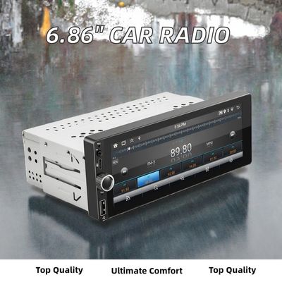 Single Din 6,86 pouces CarPlay / Android Radio de voiture avec écran tactile LCD Placement de tableau de bord de connexion USB