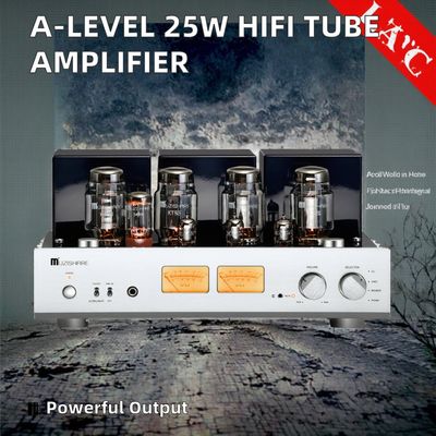 A-Level 25W+25W Amplificateur audio tubulaire HIFI pour la maison Sortie haute puissance Écouteurs intégrés Récepteurs haut-parleurs Amplificateur de classe