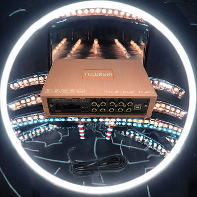 Amplificateur de voiture 4 canaux DSP Classe AB 4*50W très populaire, avec filtres et amplificateur de subwoofer, alimentation automatique (sans panneau de contrôle)