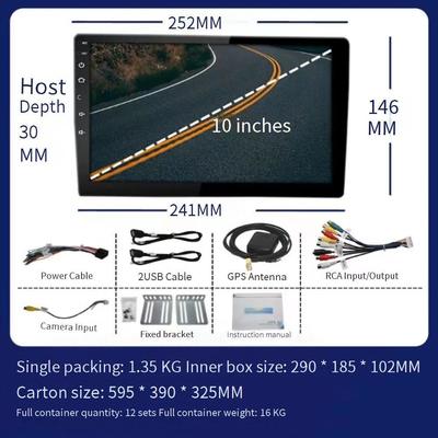 10.1 pouces moniteur universel Android siège auto écran tactile siège arrière appuie-tête miroir USB IPS 2GB 32GB TV aide à l'envers