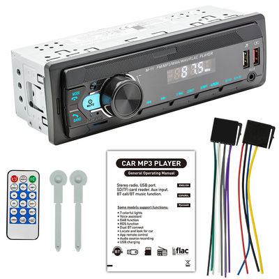 Lecteur MP3 de voiture Creatall 12V avec Bluetooth mains libres sans fil, radio FM, lumières colorées, système audio, modification, nouveau et amélioré