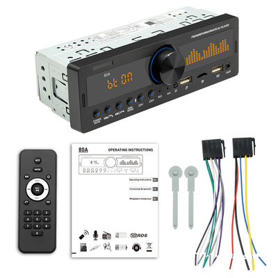 Créatall Nouveau lecteur MP3 de voiture avec le lecteur flash USB BT sans fil Radio FM mains libres Compatible avec les cartes MP3 et TF