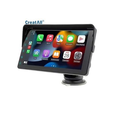 Créatall 7 pouces Portable Car MP5 CarPlay sans fil pour Bluetooth Transmetteur FM HD Caméra arrière Placement dans le tableau de bord 1 an