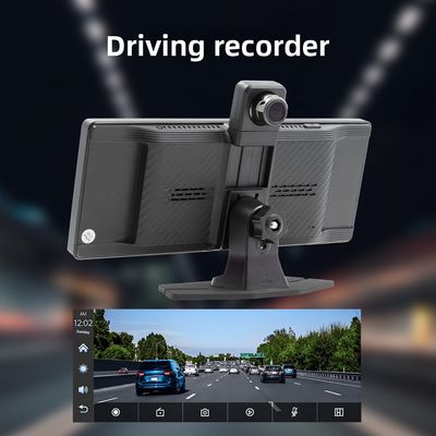 Creatall Portable 10,26 pouces à double enregistrement Dash Cam 2 lentilles Enregistreur vidéo avant arrière pour CarPlay Navigation Voiture transfrontalière
